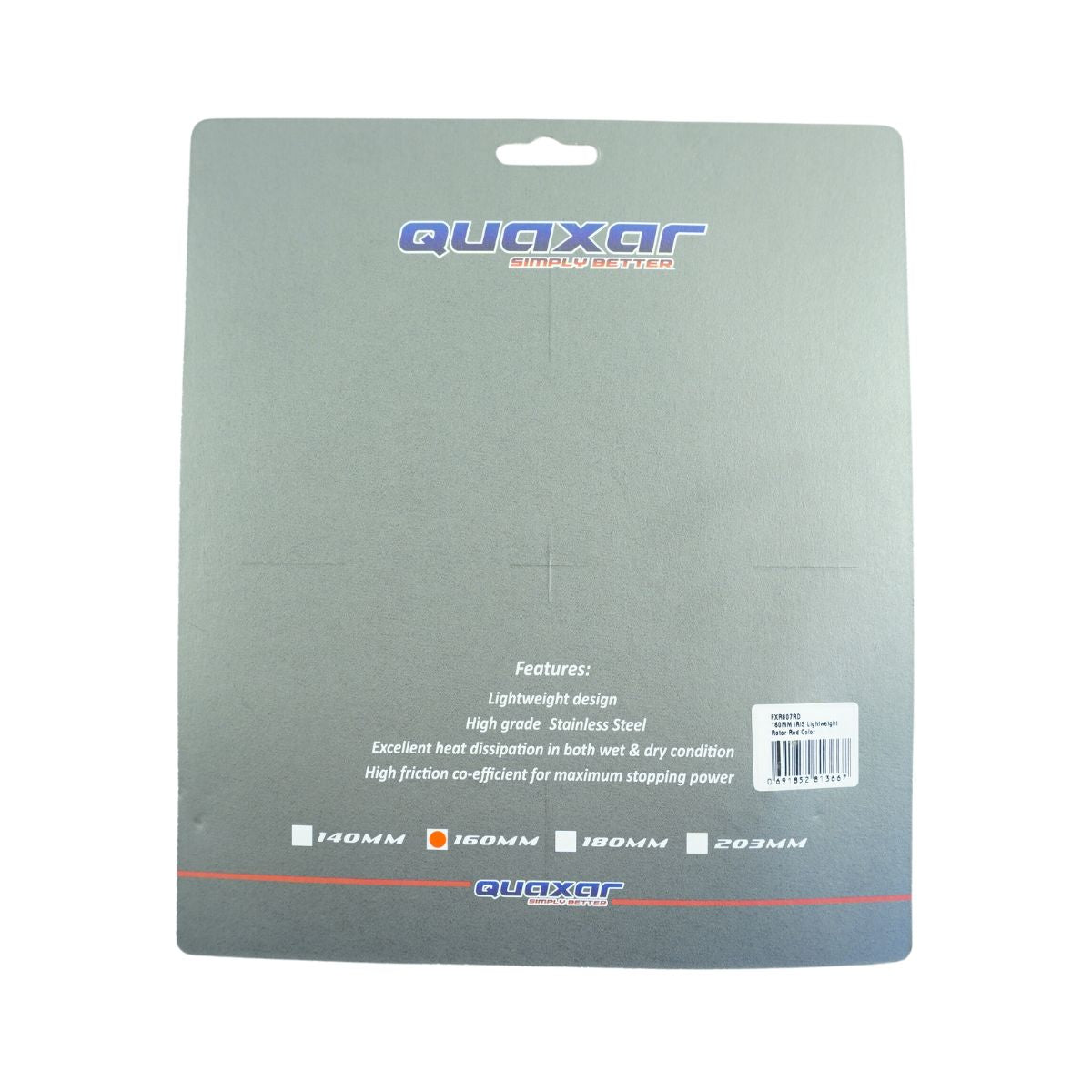 FXR007RD Rotor ultraliviano acero 160mm Quaxar