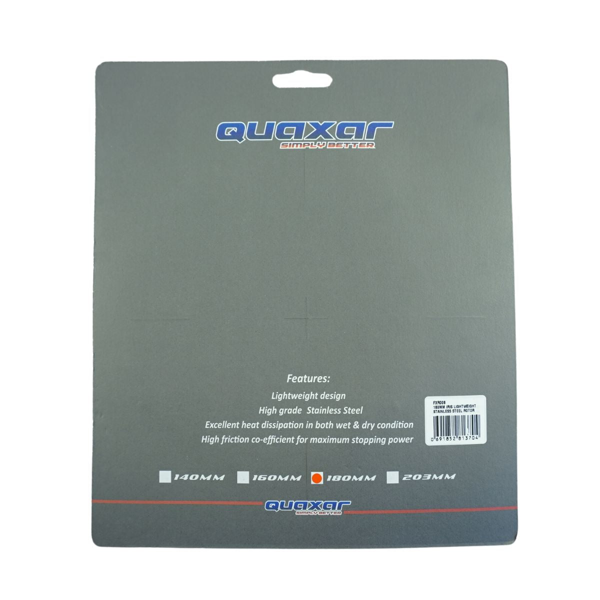FXR008 Rotor ultraliviano Acero 180MM Quaxar