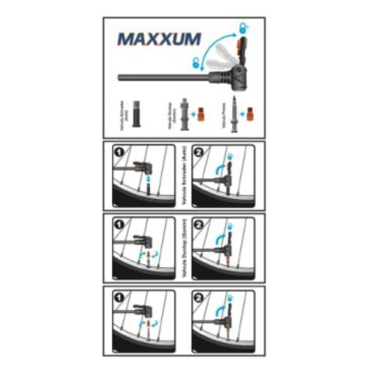 Inflador de pie tipo taller Maxxum