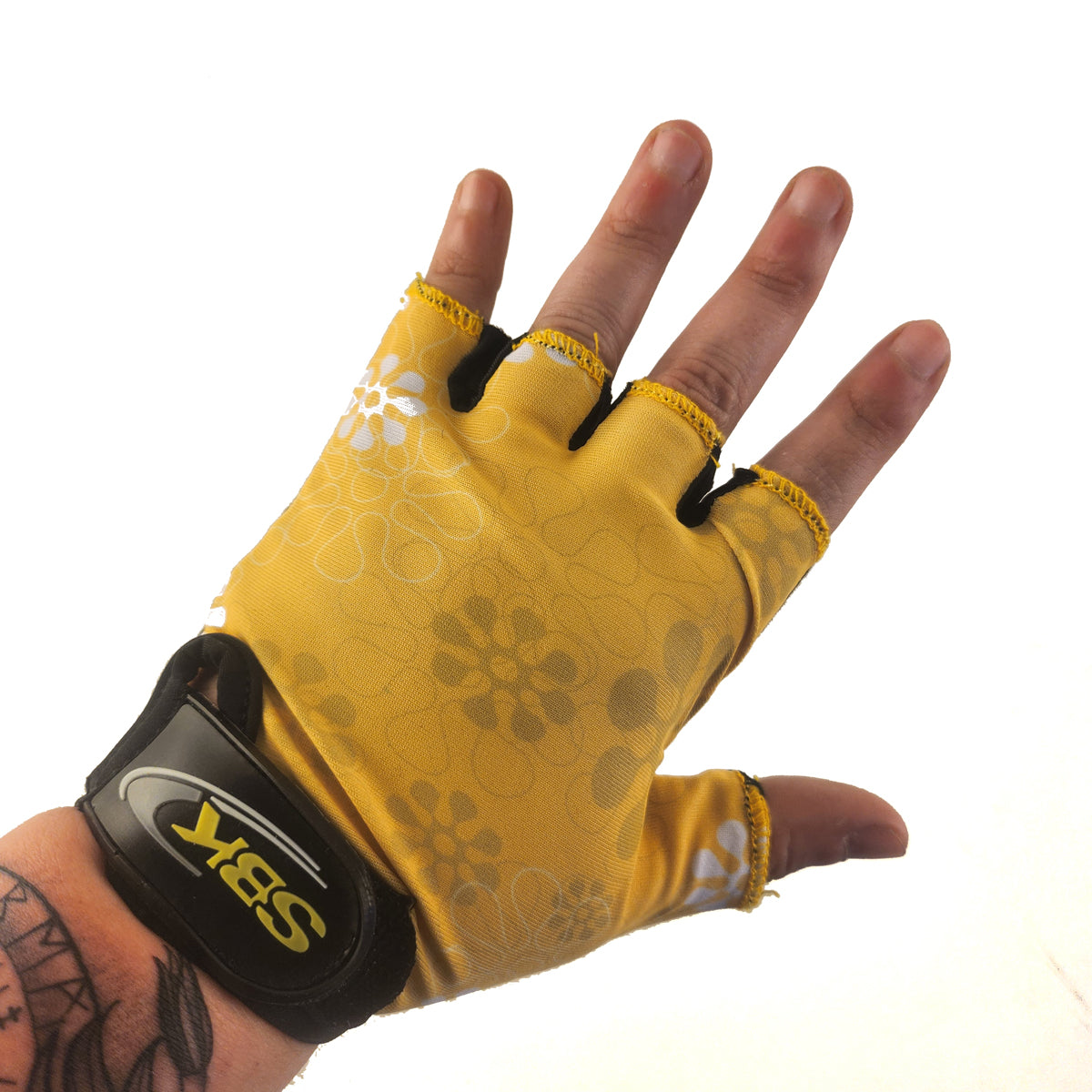 Guantes cortos LCL-K65113 Lycra estampada x Docena