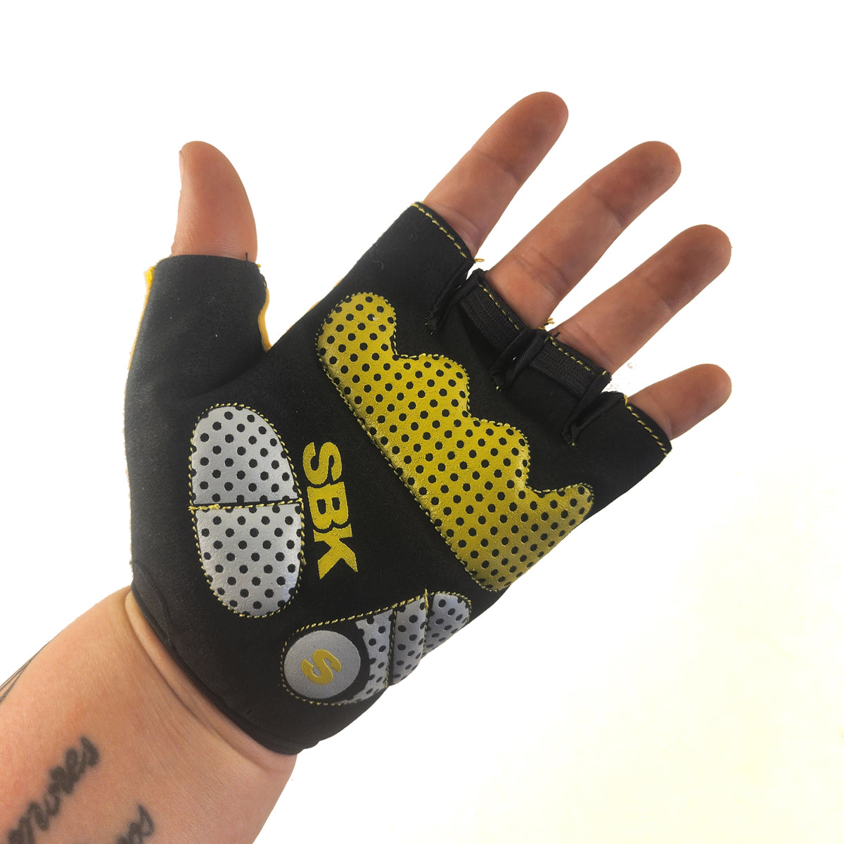 Guantes cortos LCL-K65113 Lycra estampada x Docena