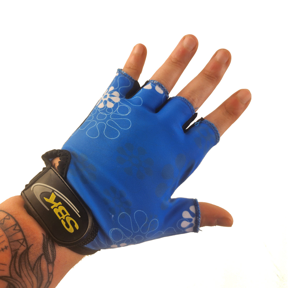 Guantes cortos LCL-K65113 Lycra estampada x Docena