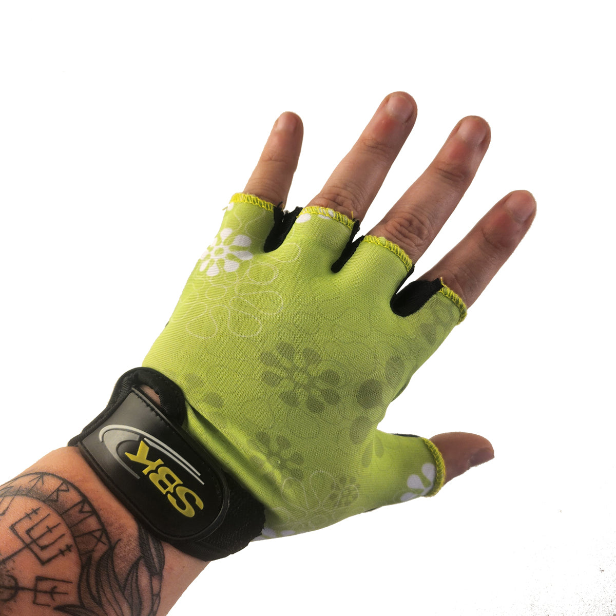 Guantes cortos LCL-K65113 Lycra estampada x Docena