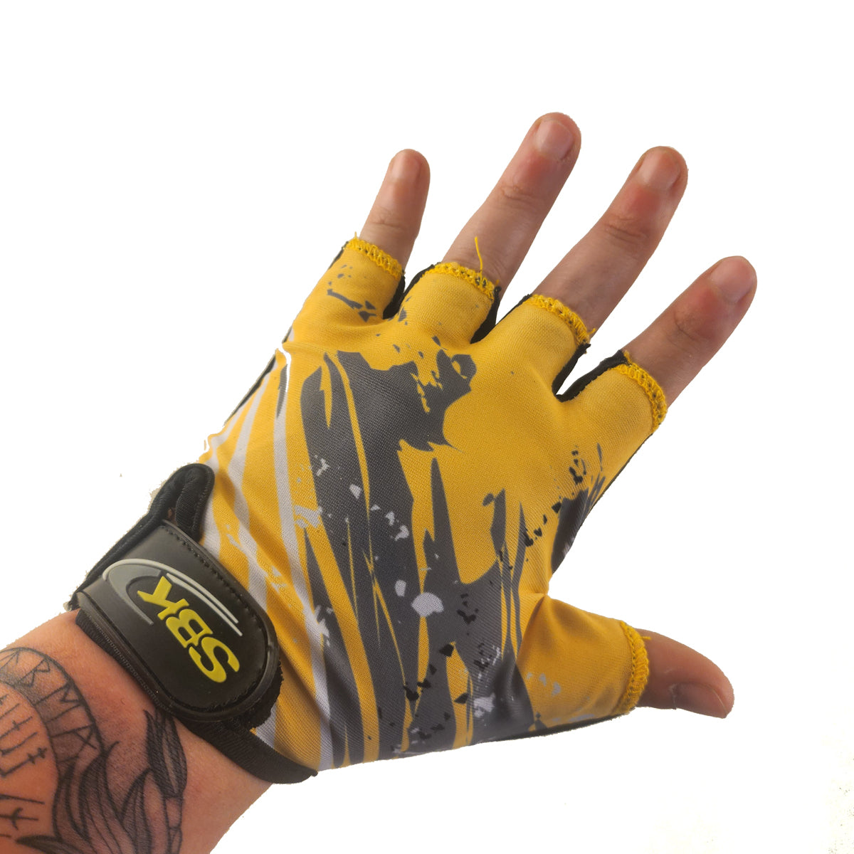 Guantes cortos LCL-K65114 Lycra estampada x Docena