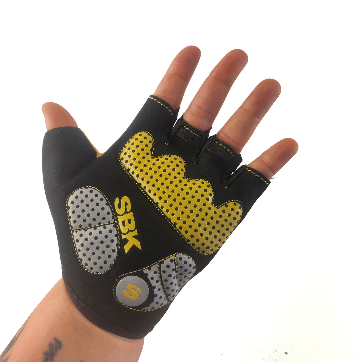 Guantes cortos LCL-K65114 Lycra estampada x Docena