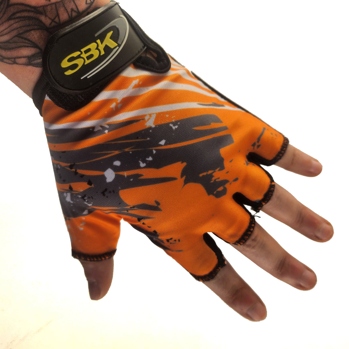 Guantes cortos LCL-K65114 Lycra estampada x Docena