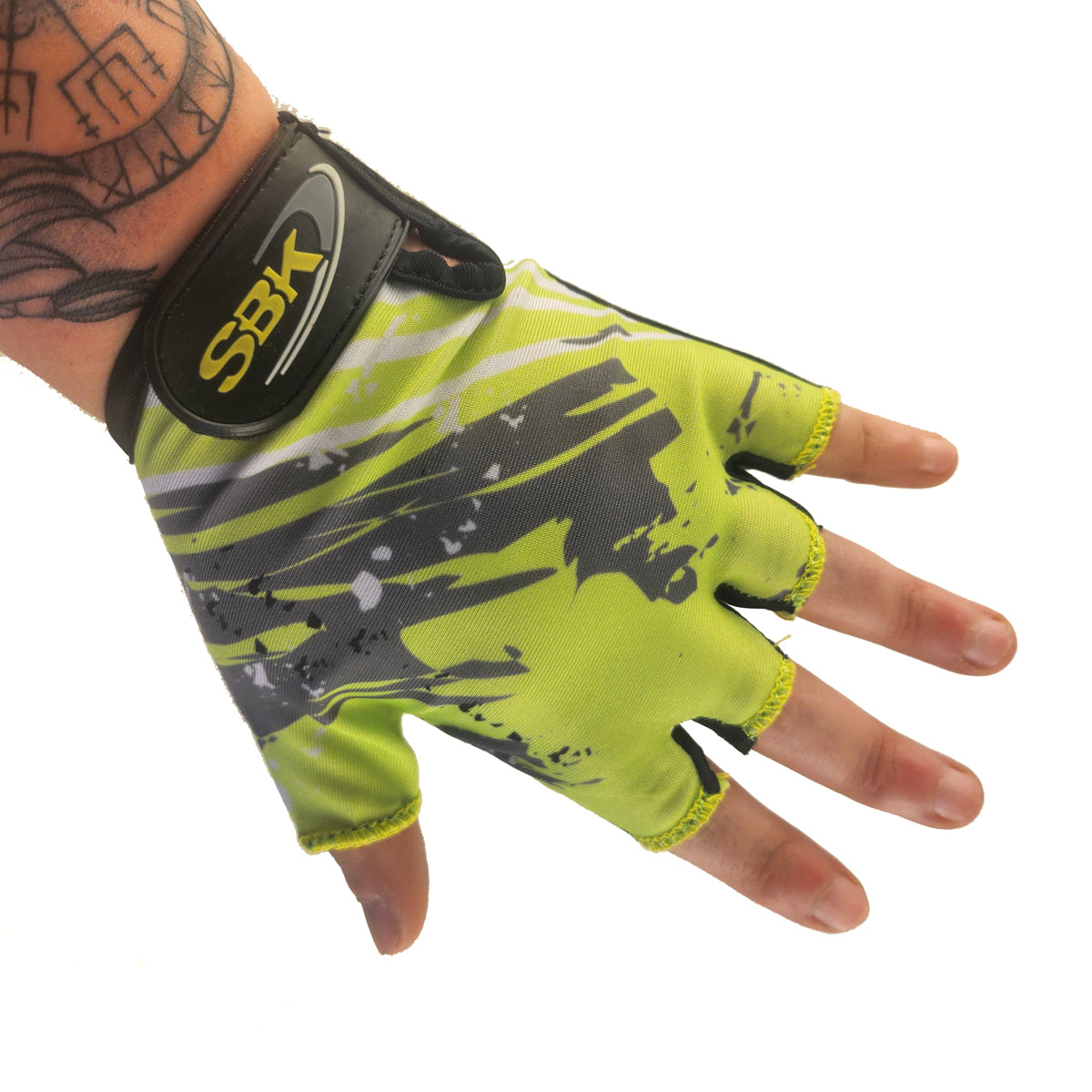 Guantes cortos LCL-K65114 Lycra estampada x Docena