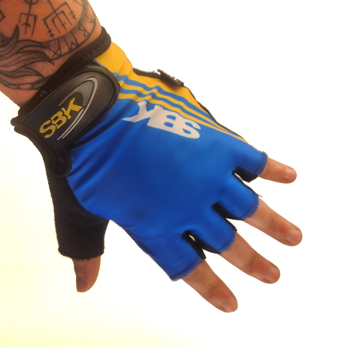 Guantes cortos CG-78610 Lycra estampada x Docena