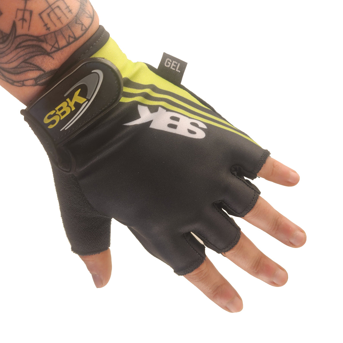 Guantes cortos CG-78610 Lycra estampada x Docena