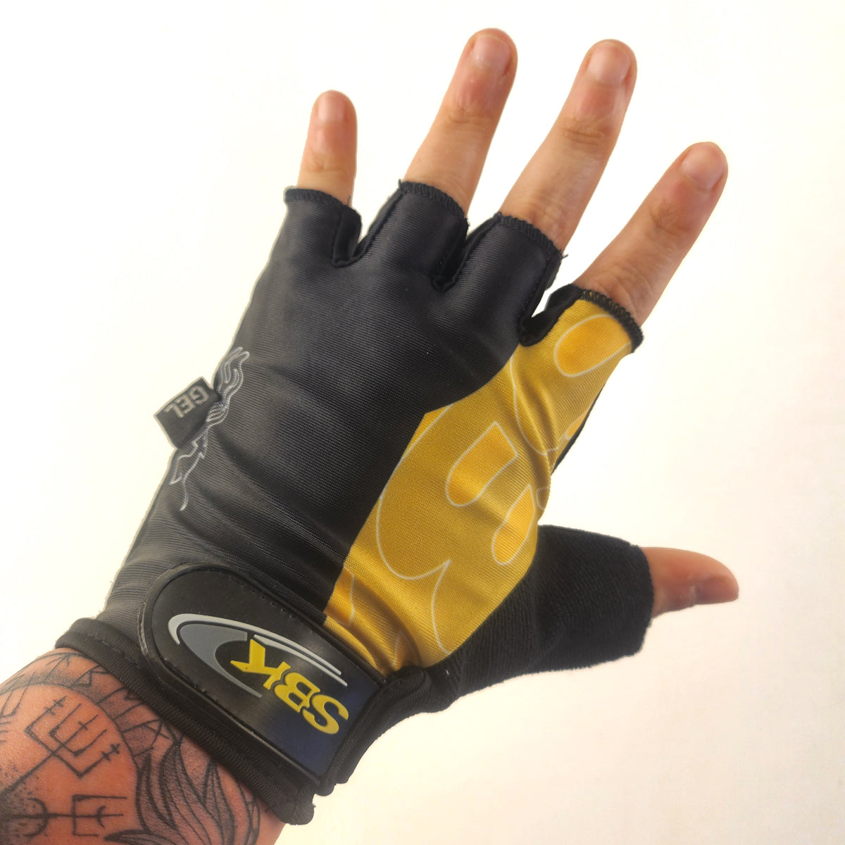 Guantes cortos CG-7862 Lycra estampada x Docena