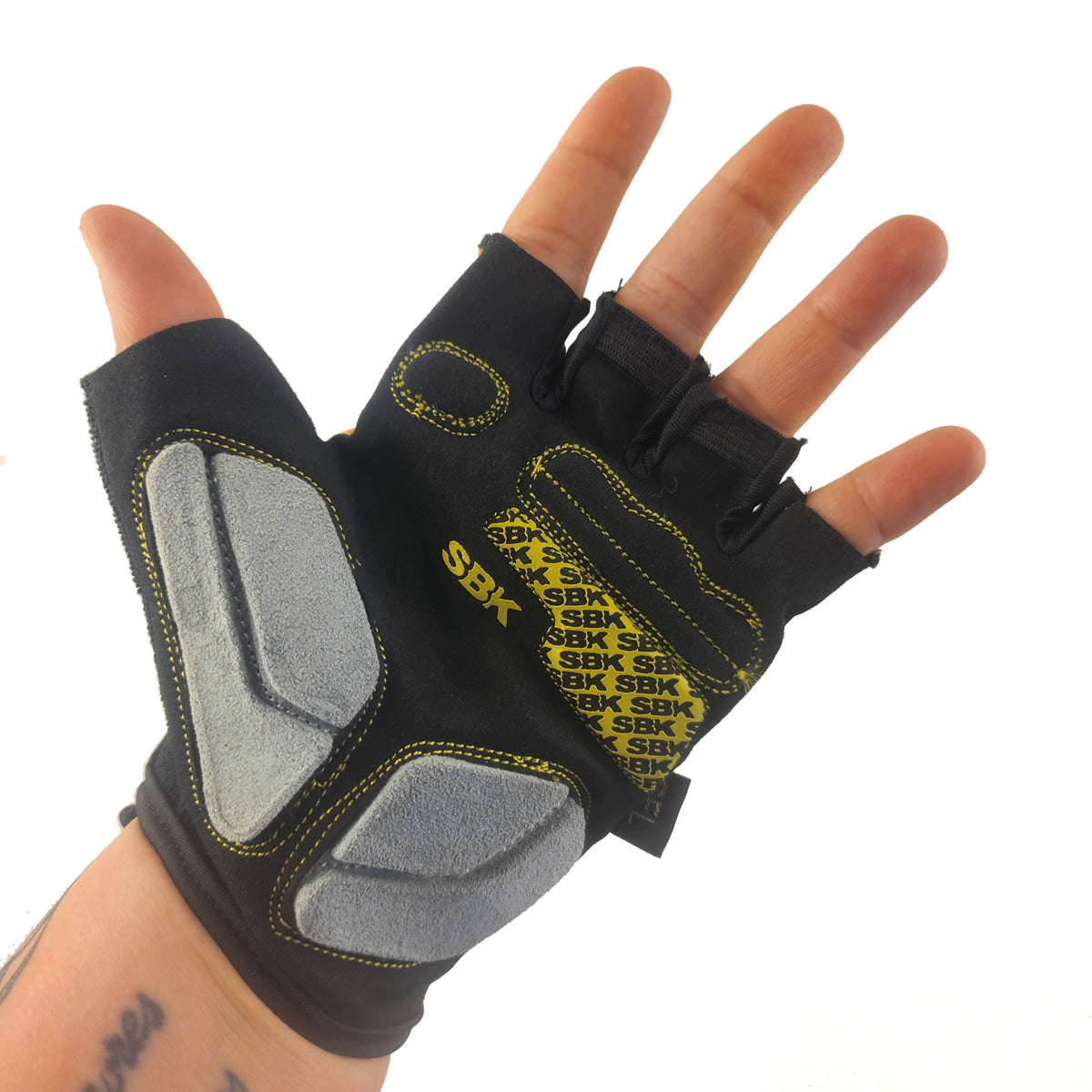 Guantes cortos CG-7862 Lycra estampada x Docena