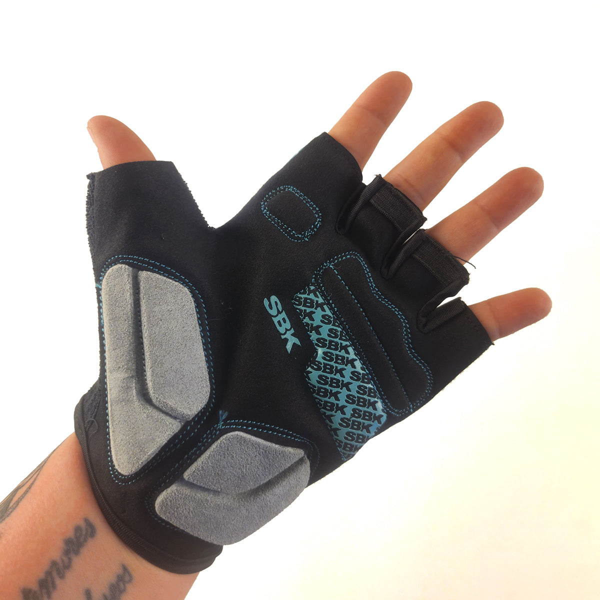 Guantes cortos CG-7862 Lycra estampada x Docena