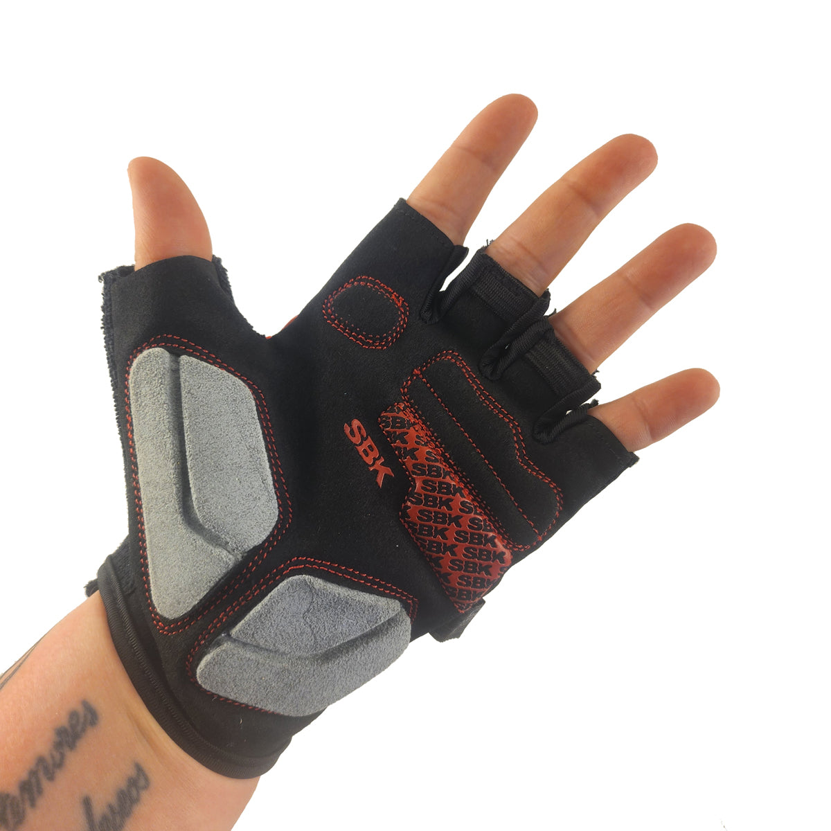 Guantes cortos CG-7862 Lycra estampada x Docena