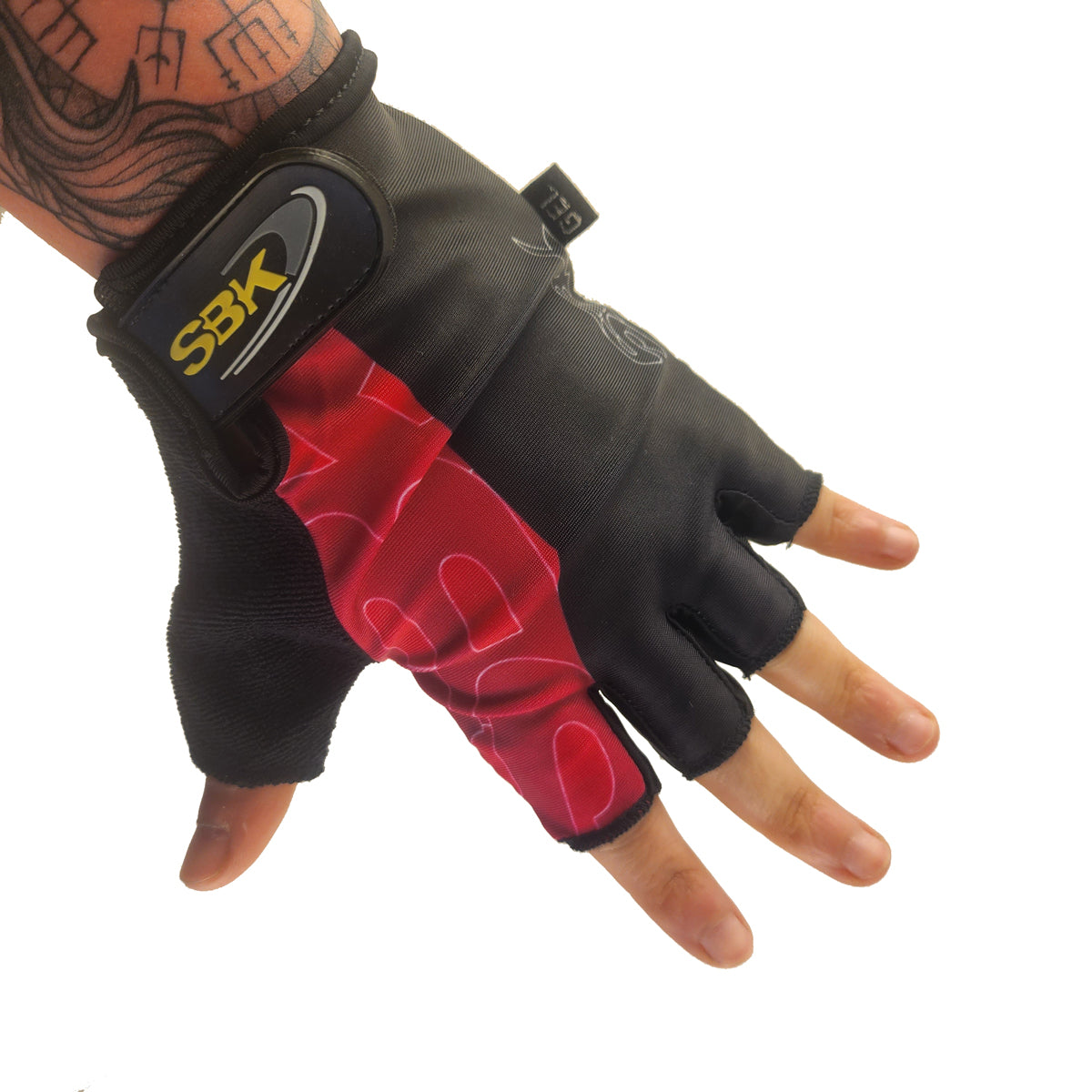Guantes cortos CG-7862 Lycra estampada x Docena
