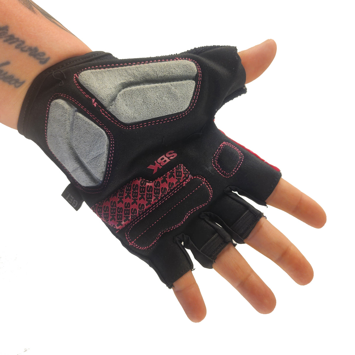 Guantes cortos CG-7862 Lycra estampada x Docena