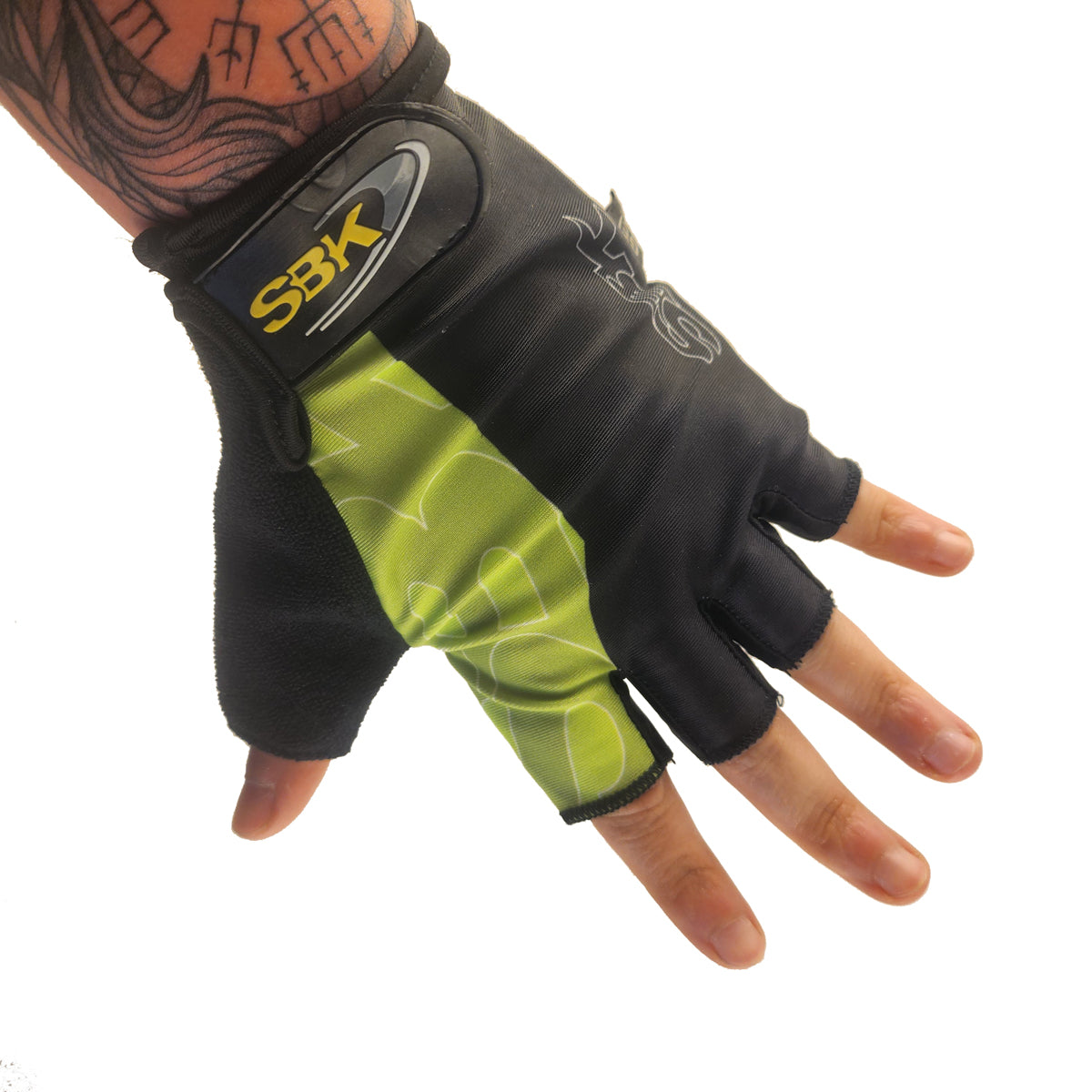 Guantes cortos CG-7862 Lycra estampada x Docena