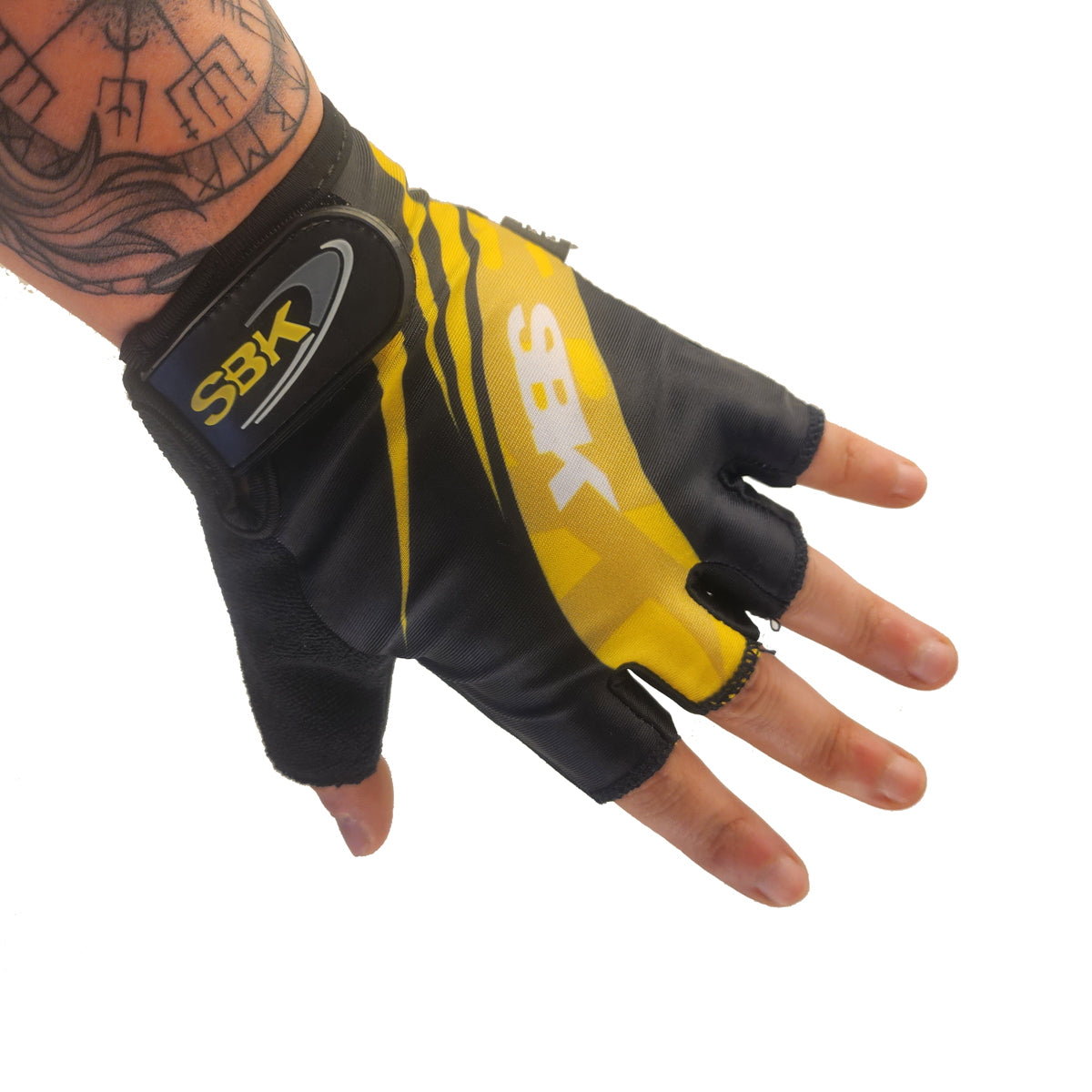 Guantes cortos CG-7868 Lycra estampada X Docena