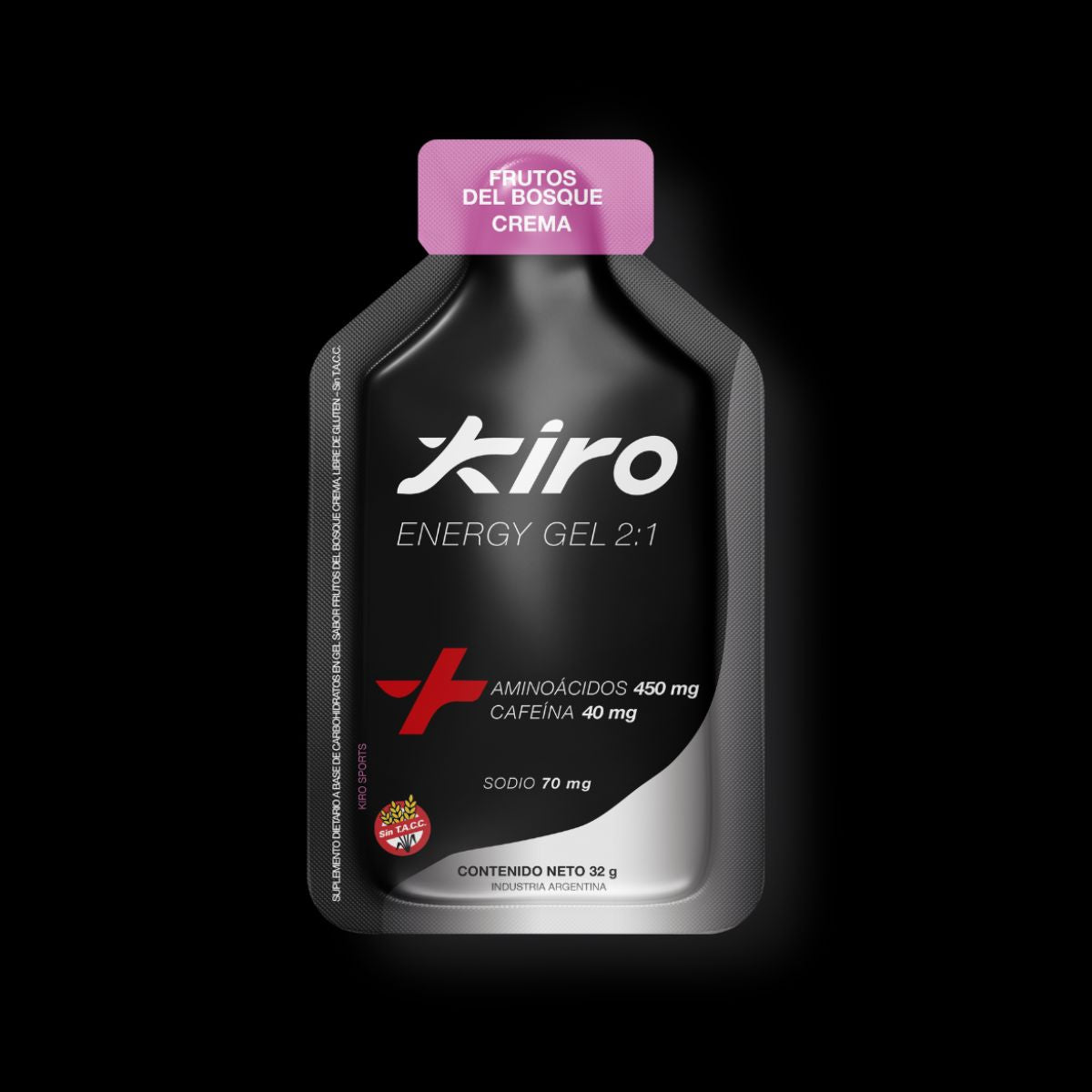 Energy Gel Frutos del Bosque Cafeina 40MG x 14U KIRO
