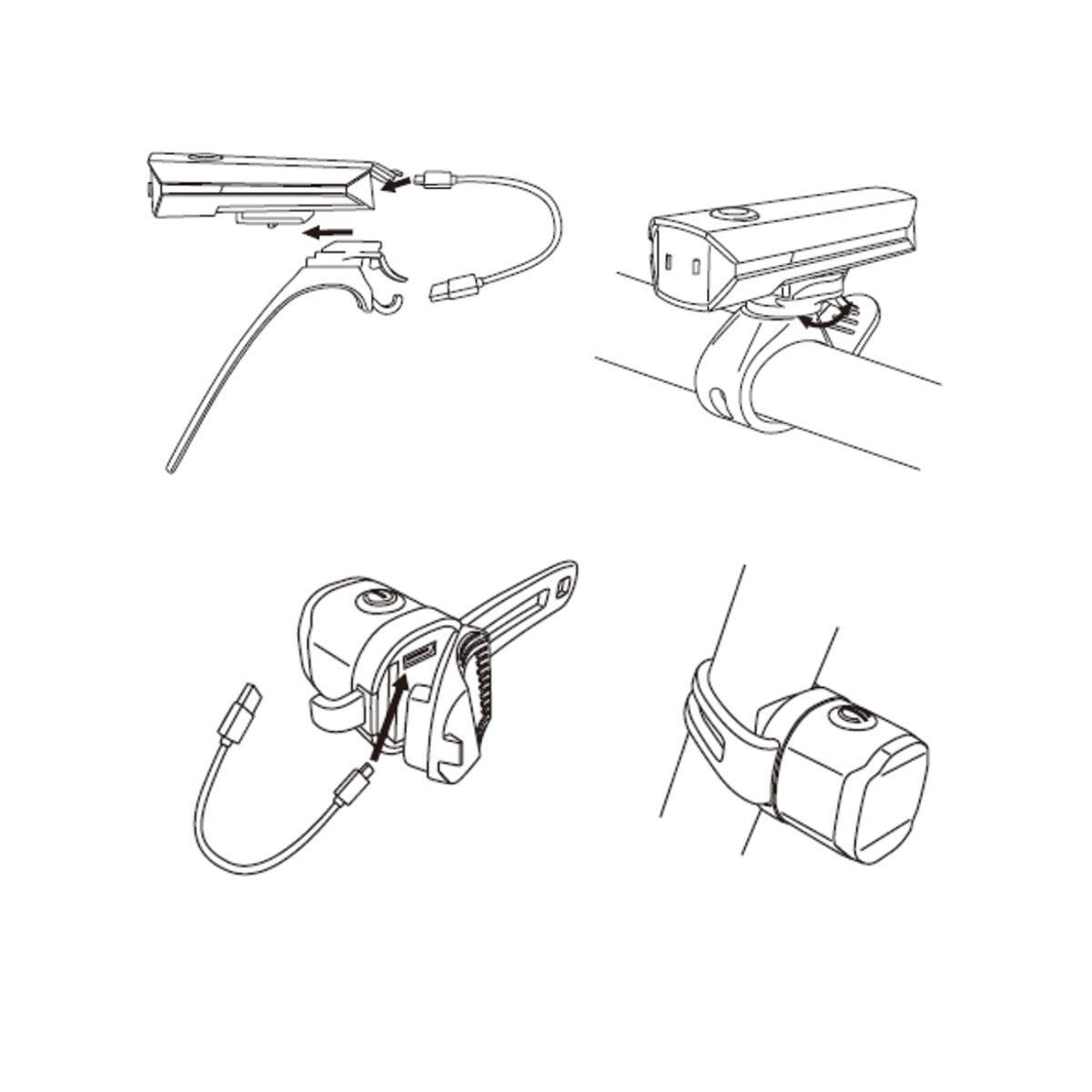 Set de luces Frontal y Trasera JY7202-100-6249T