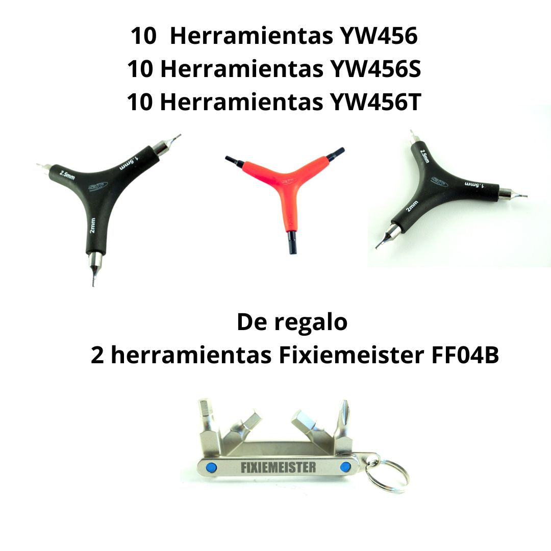 Pack herramientas en Y con herramienta plegable de regalo!