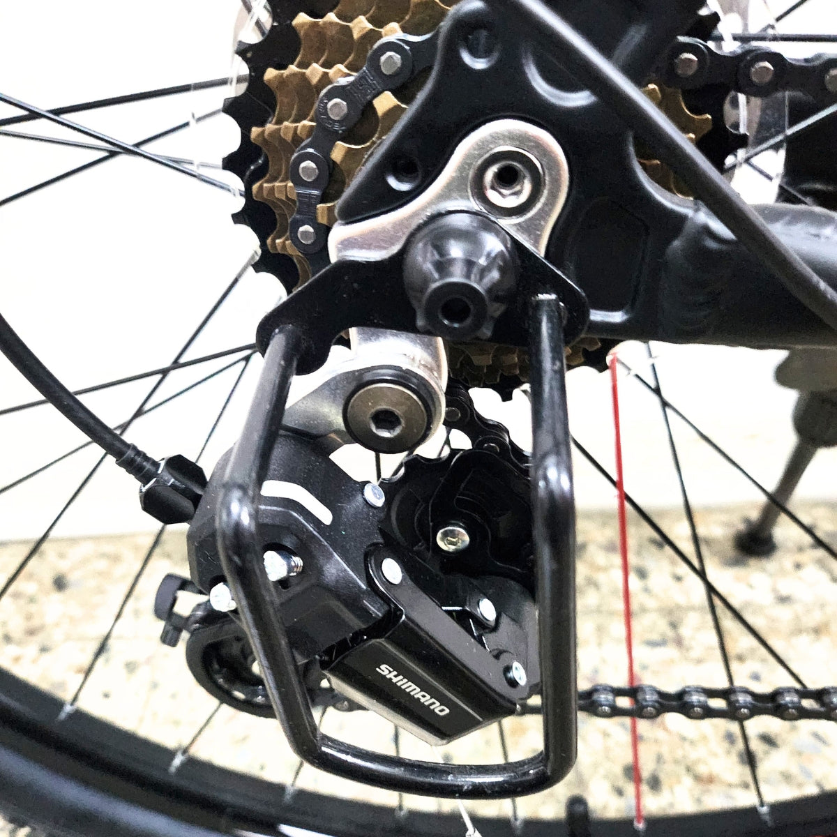 Protector de descarrilador trasero