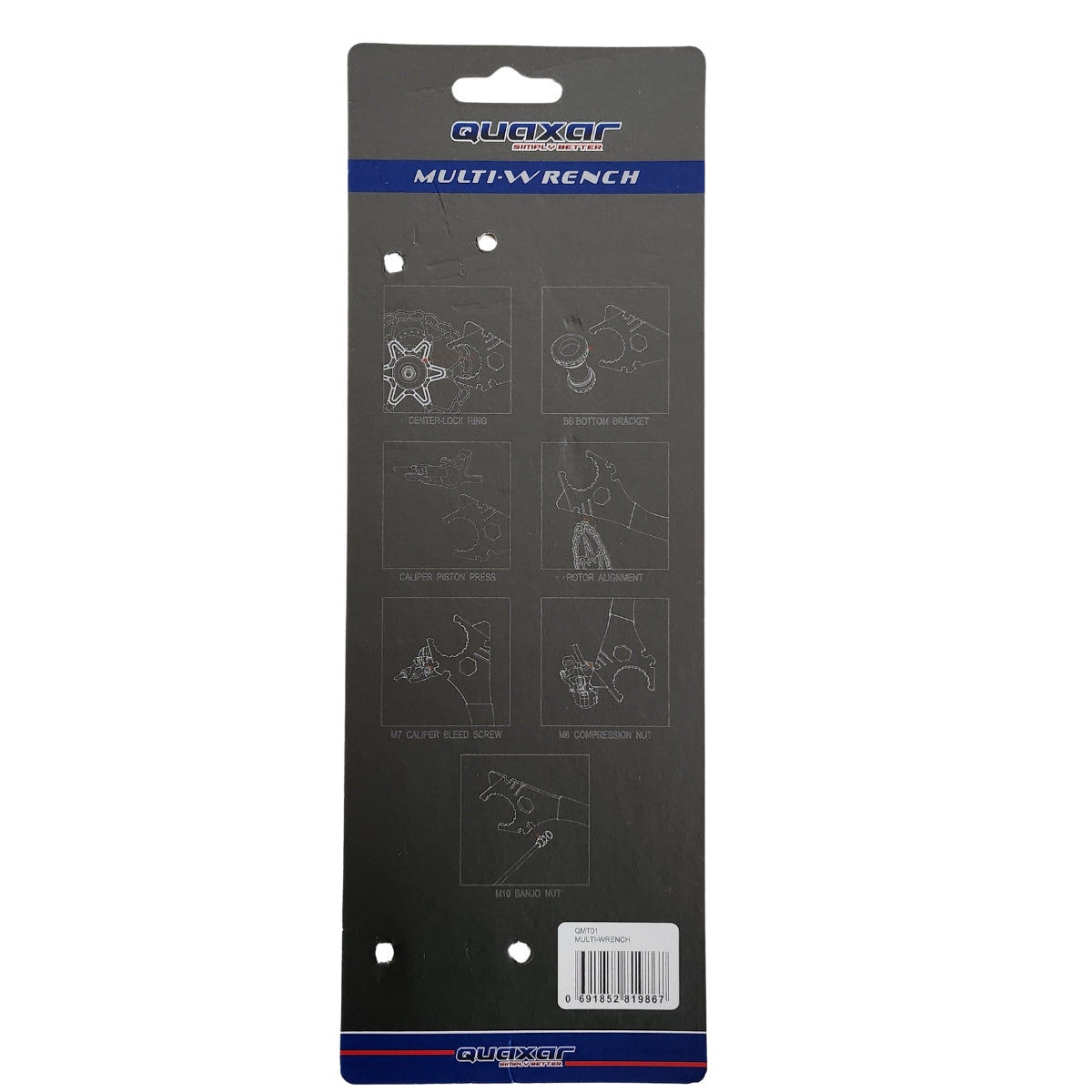 QMT01 Llave multiusos para frenos a disco Quaxar