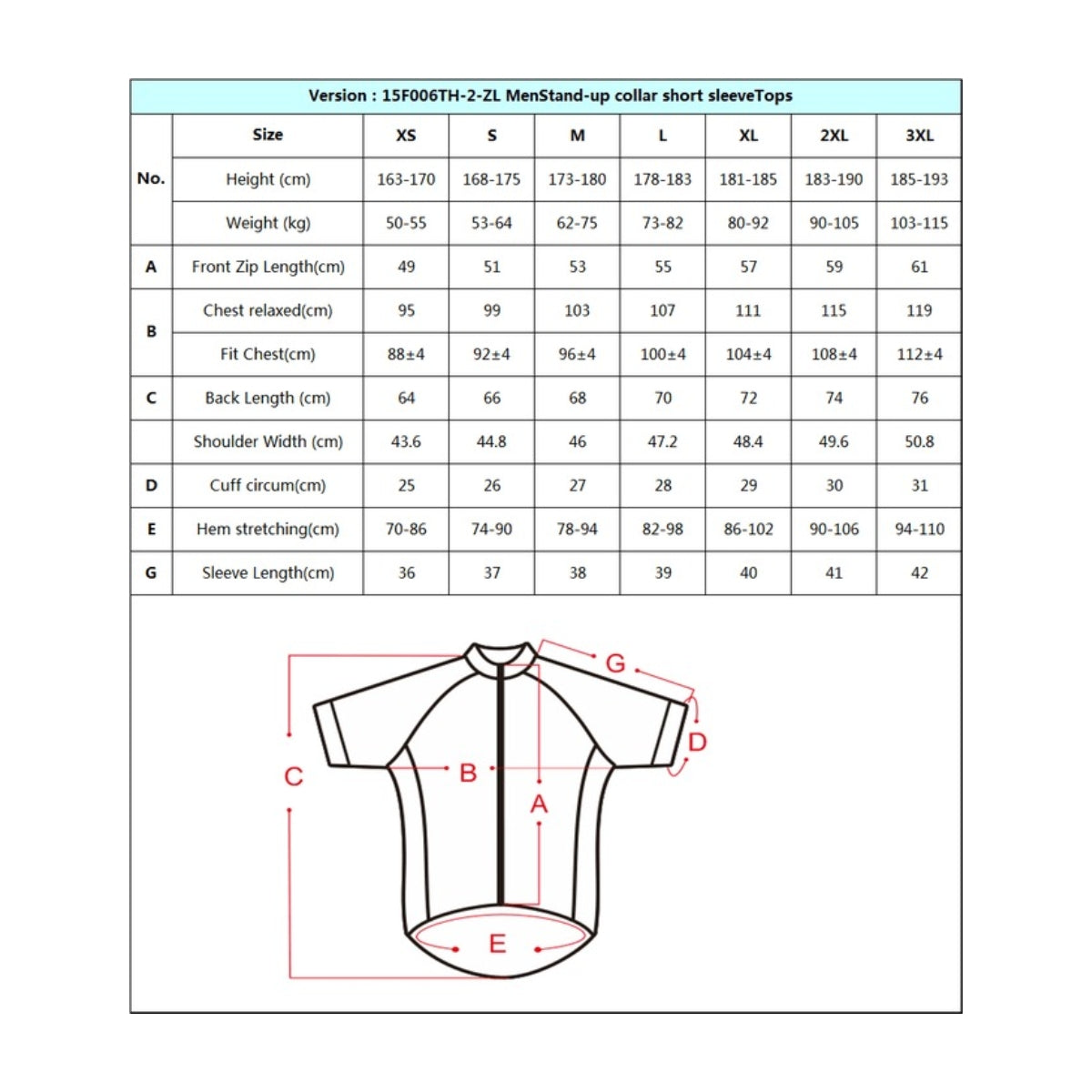 Conjunto corto SBK - S007 Hombre