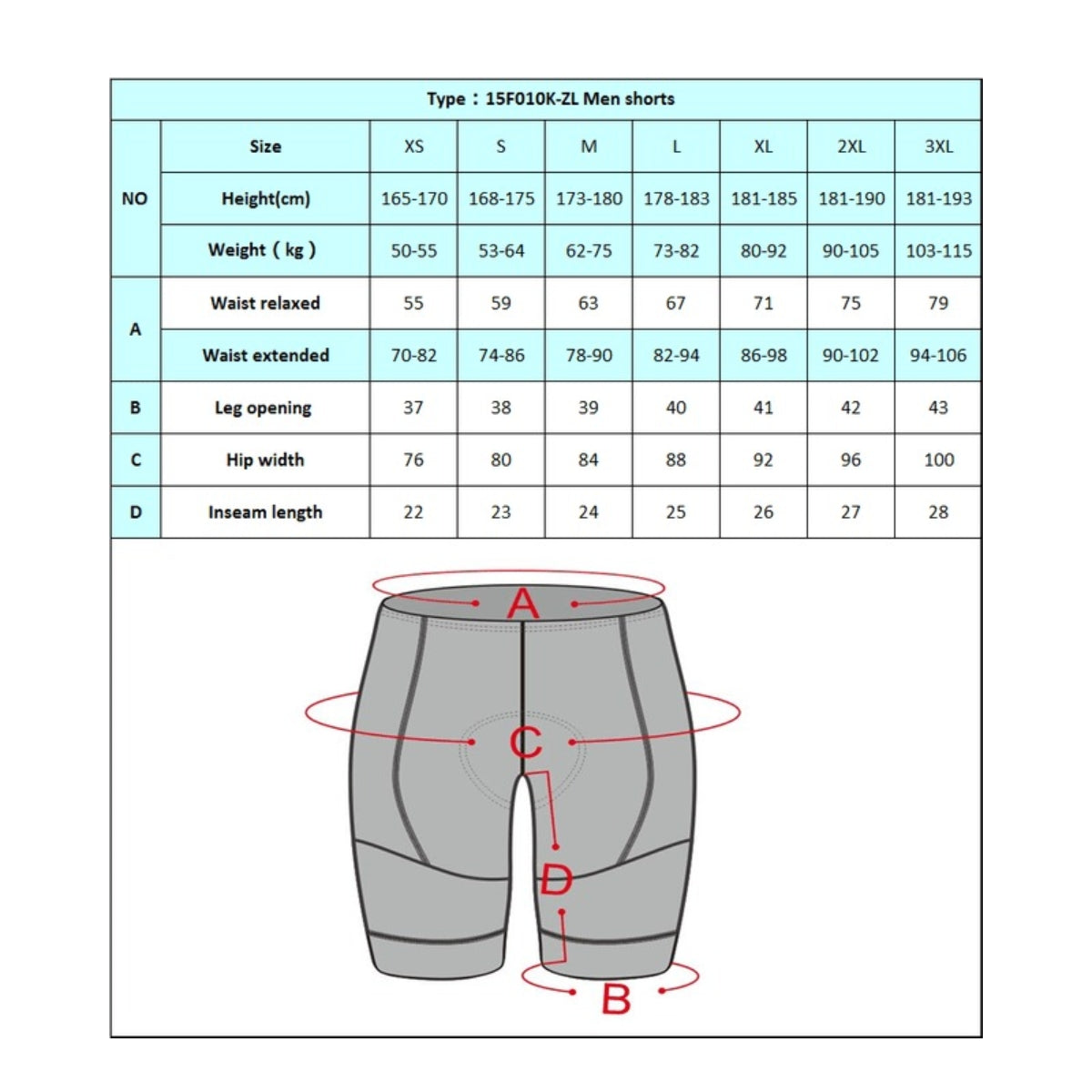 Conjunto corto SBK - S007 Hombre