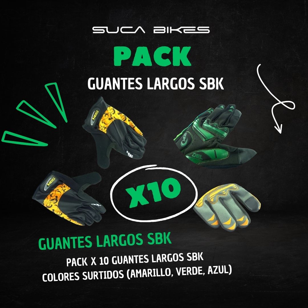 Guantes Sbk Largos X10 Unidades
