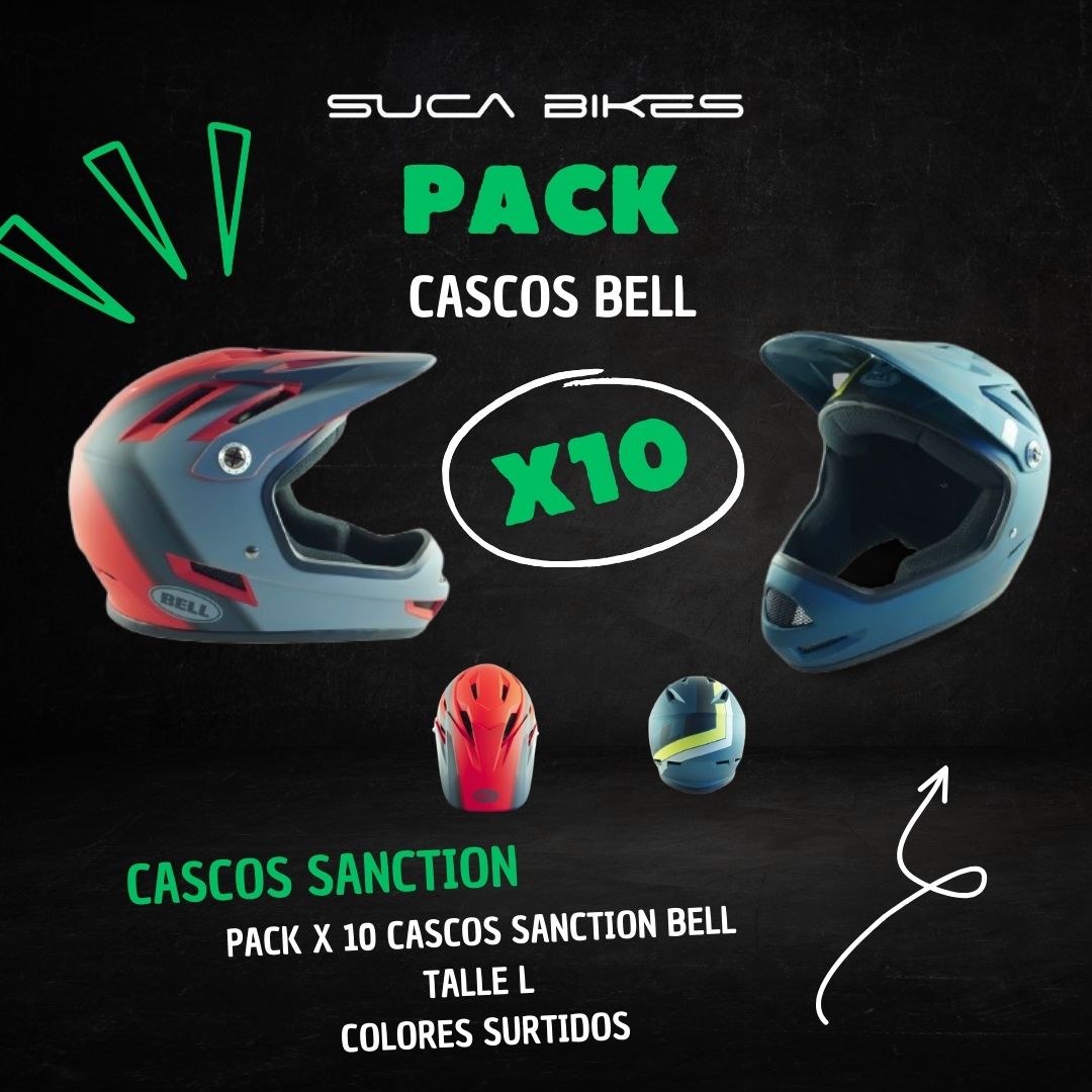 Pack x 10 cascos cascos Bell Sanction