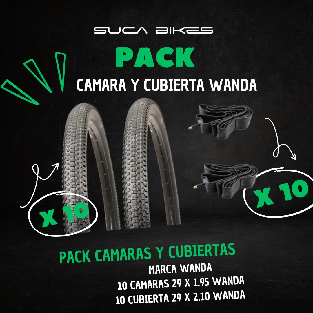 Pack camaras y cubiertas WANDA Rodado 29