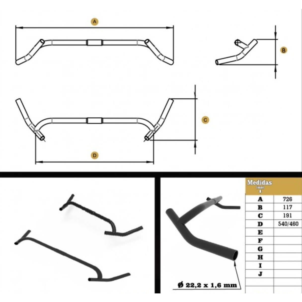 Manubrio Corner 46 cicloturismo