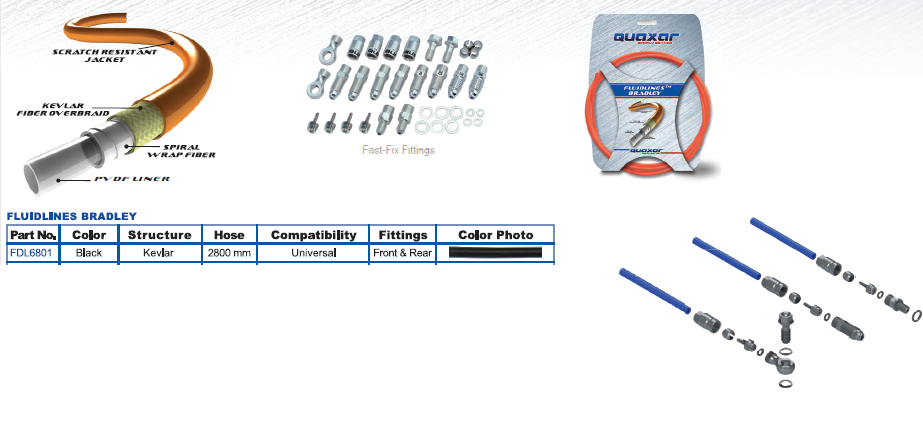 FDL6801 Manguera Hidraulica, Estructura Kevlar Quaxar