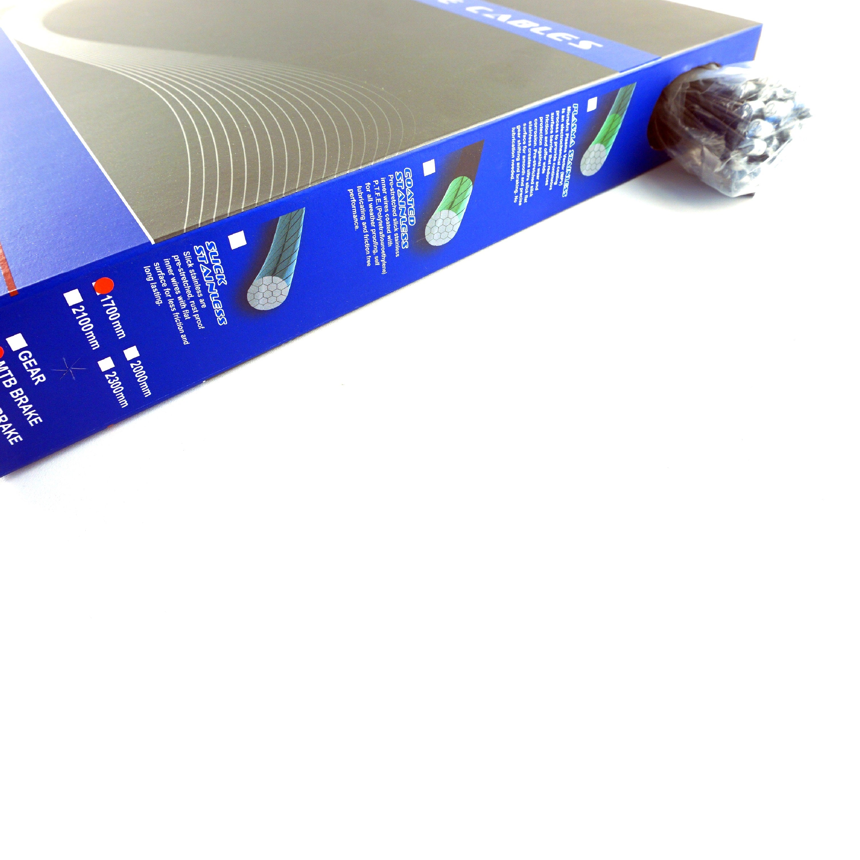 Caja 100 Pcs De Cable De Freno De Acero BST170