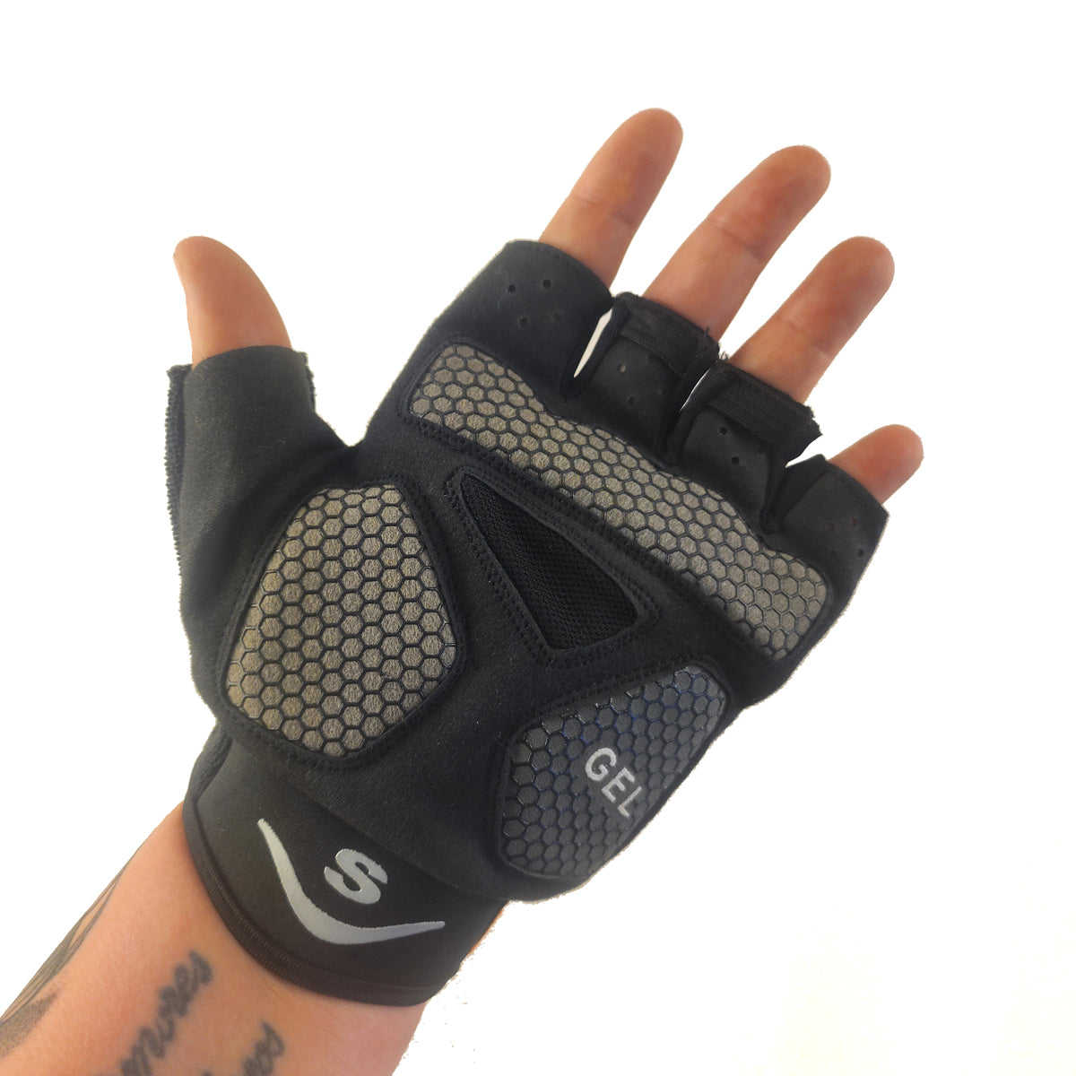 Guantes cortos CG-78610 Lycra estampada x Docena