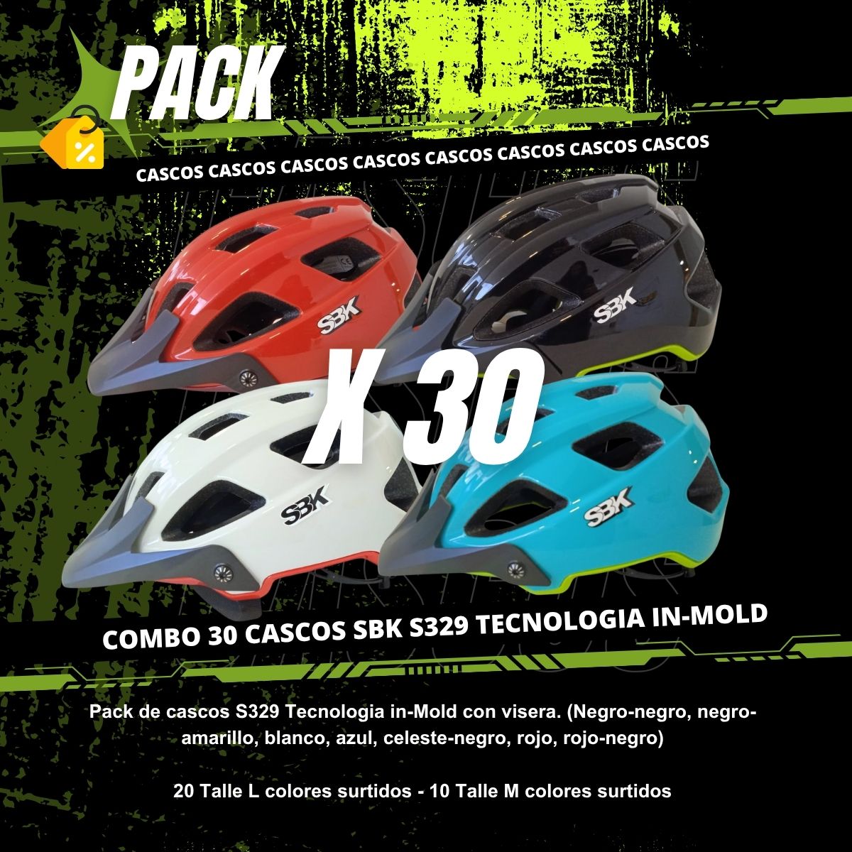 Combo Cascos S329 SBK