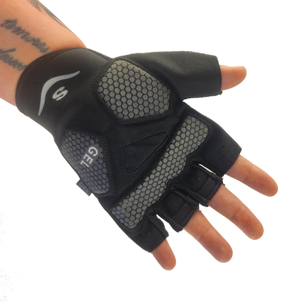 Guantes cortos LCL-59983 Lycra estampada x Docena