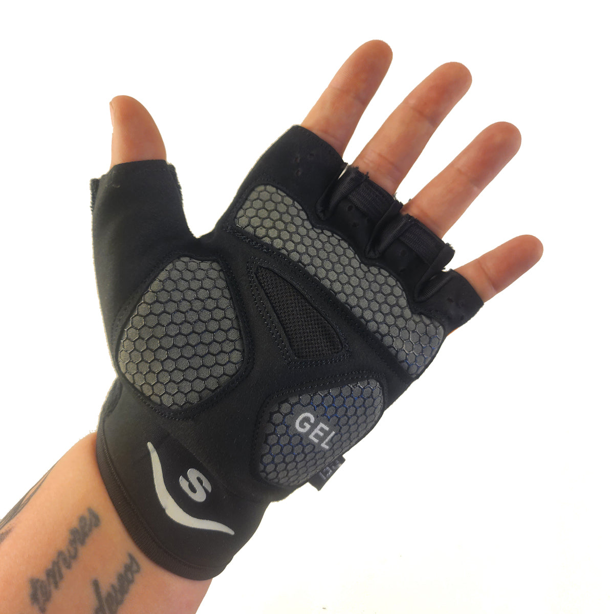 Guantes cortos LCL-59983 Lycra estampada x Docena