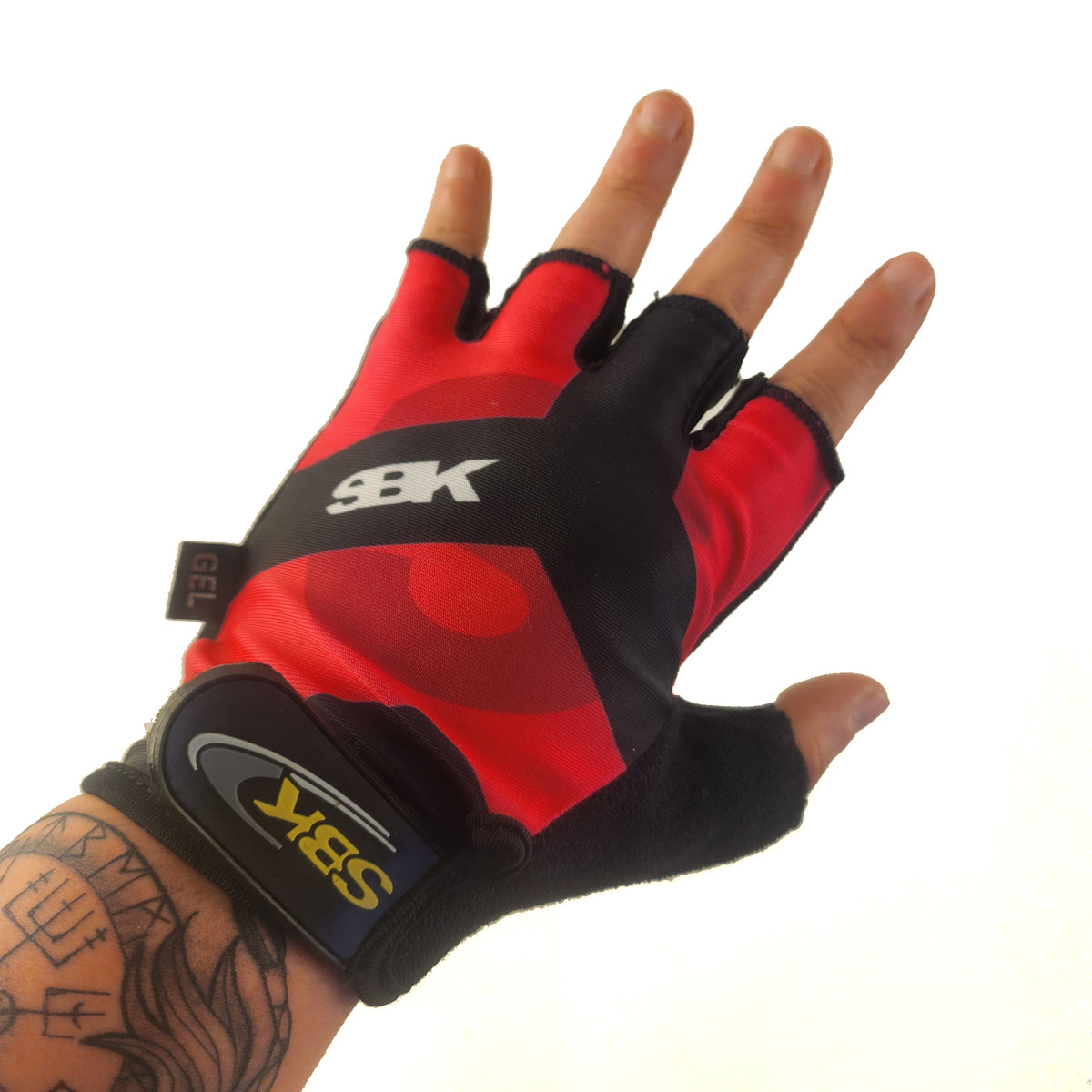 Guantes cortos LCL-59983 Lycra estampada x Docena