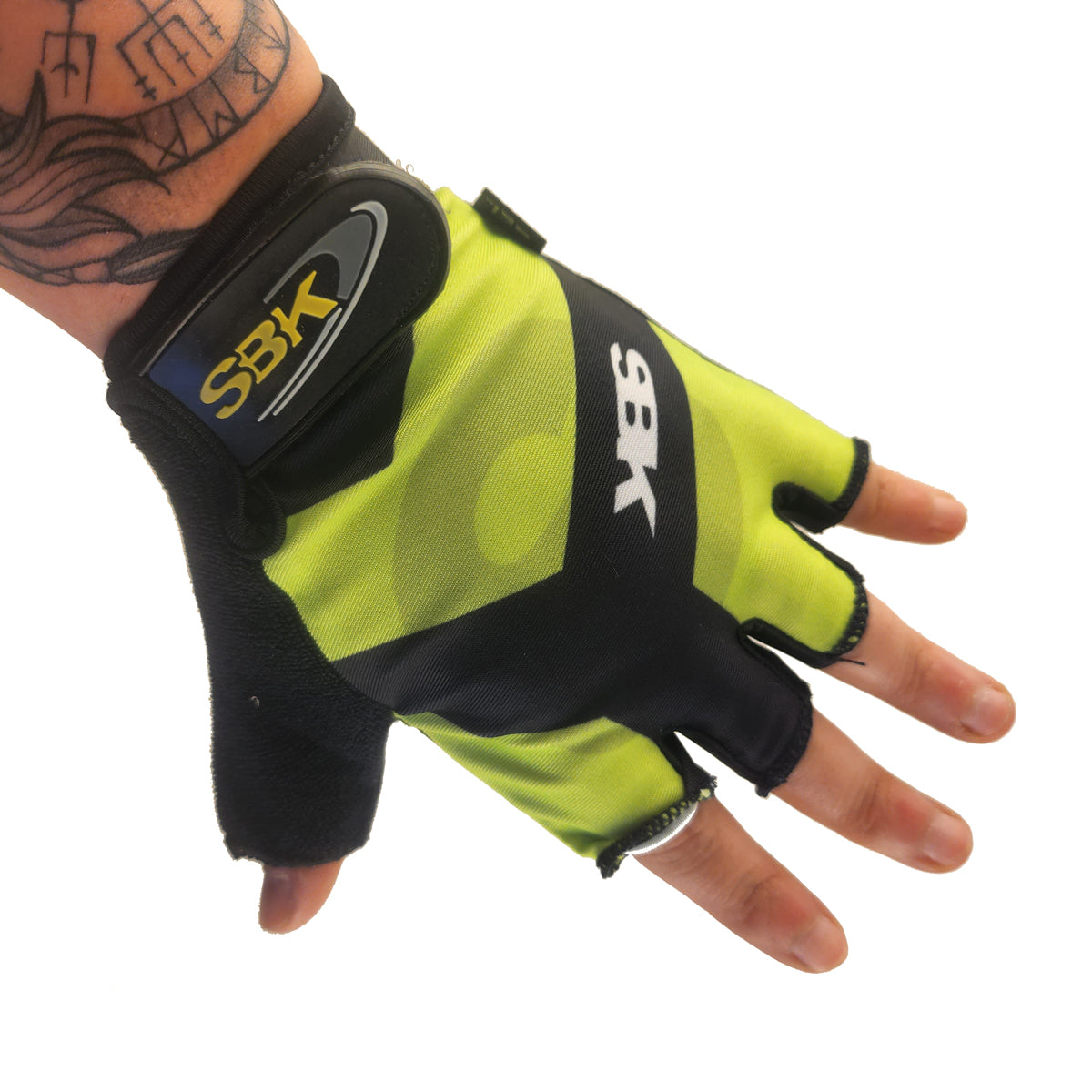 Guantes cortos LCL-59983 Lycra estampada x Docena