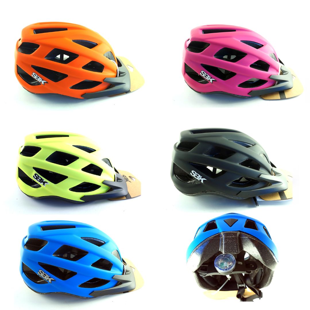 Pack Casco S311 Mate con luz Mtb Sbk x30 unidades