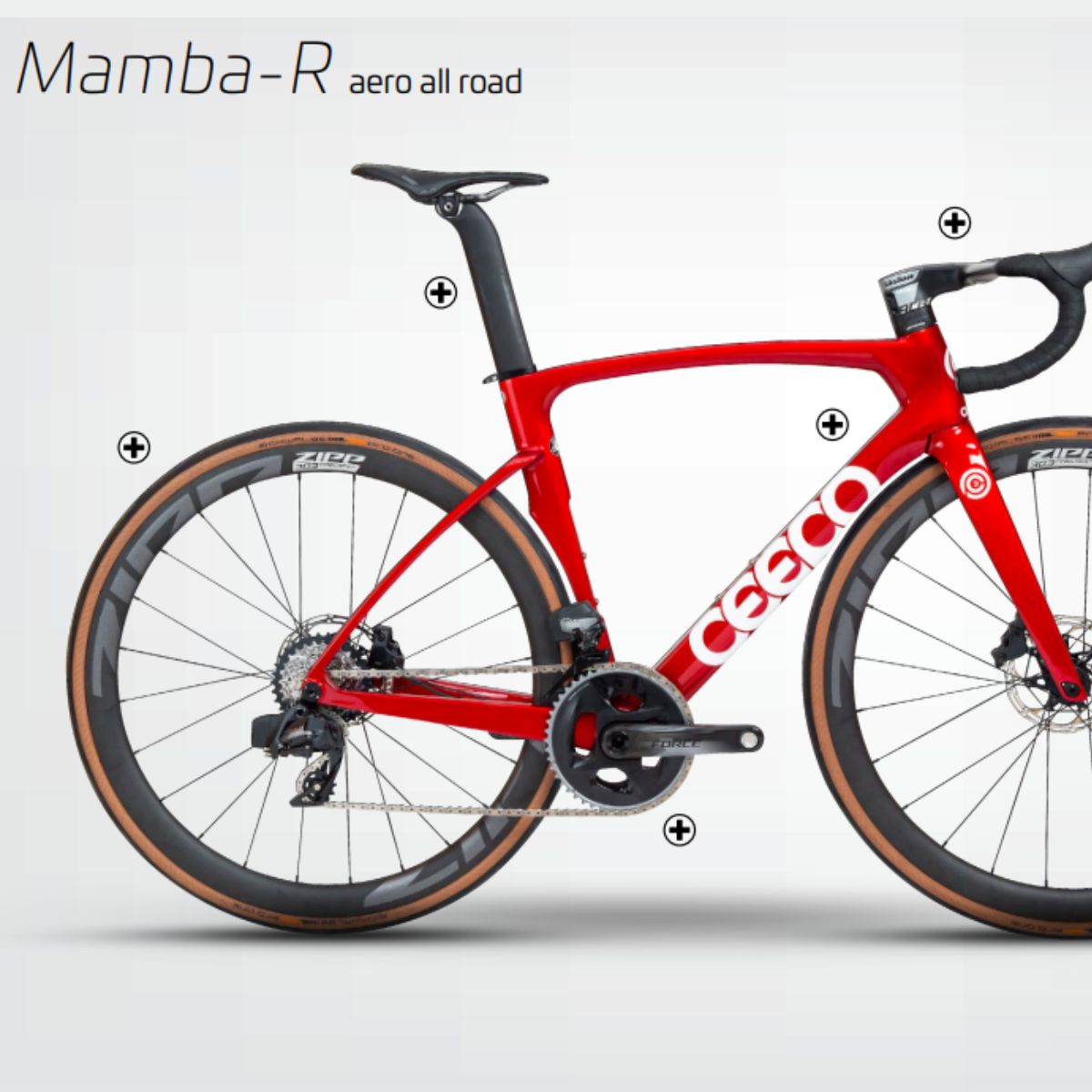 Cuadro CEEPO Mamba-R frameset 2022 Red white